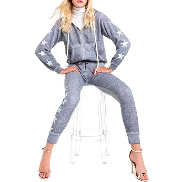 ⭐️🆕 Wildfox ★ Starlight Sweatpants ★ Heather - Picture 3 of 8
